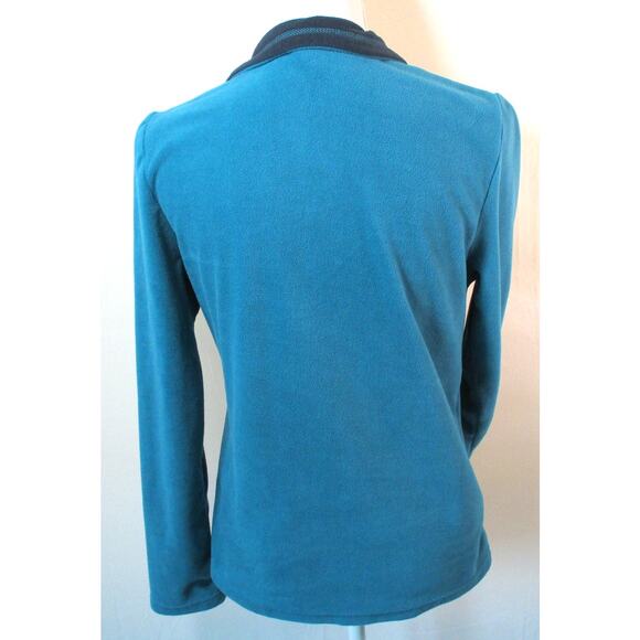 Everlast Women's Blue Long Sleeve 1/4 Zip Fleece Shirt Size Medium - Picture 5 of 11